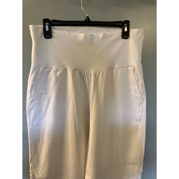Sonoma Maternity NWOT White Pull on High Elastic Waist Pants Size 10 - Picture 5 of 7